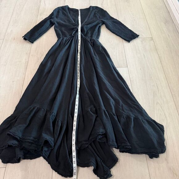 Free people womens black dress size L - Picture 2 of 9